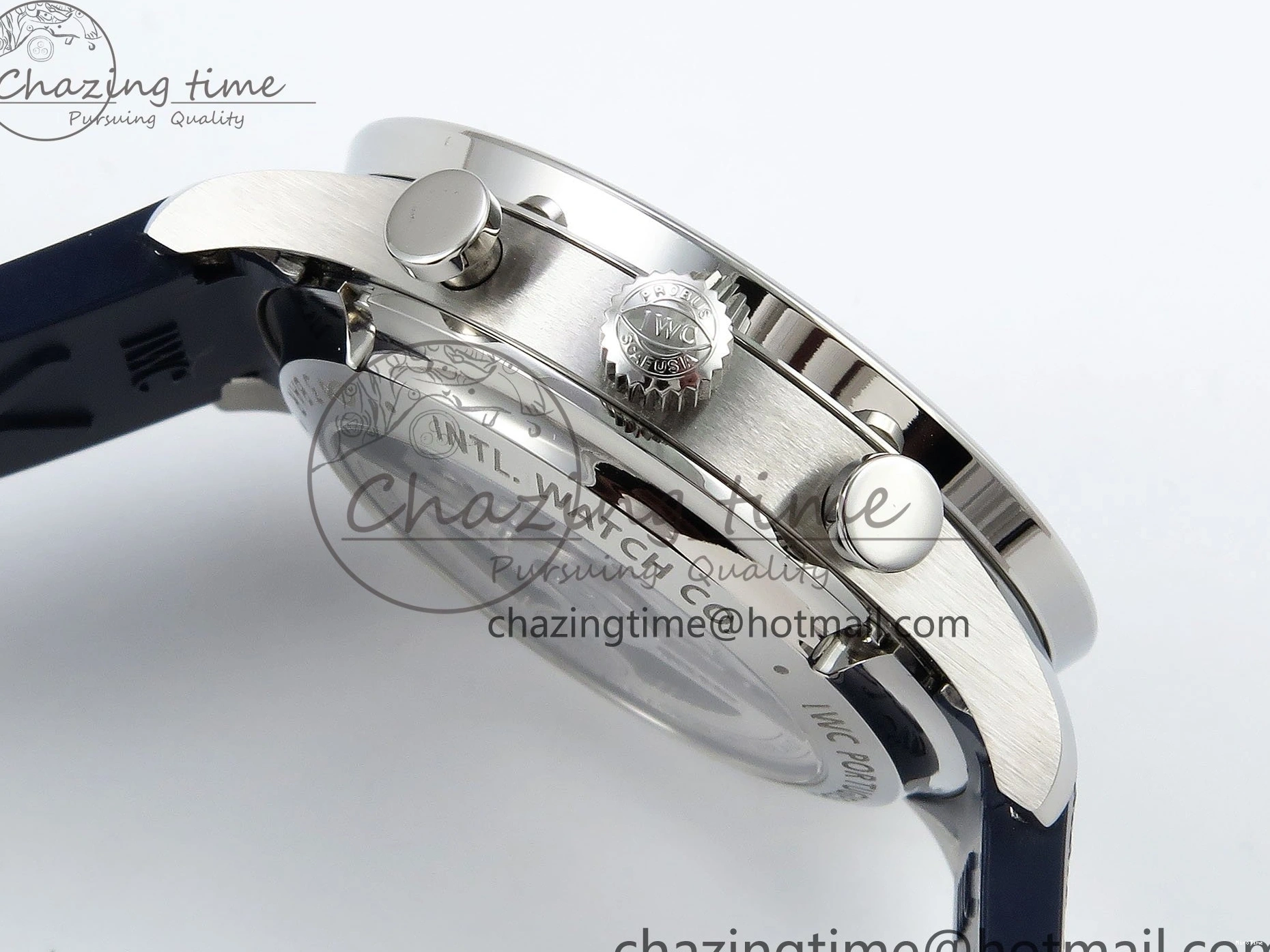 MIROTIME 0123 Portuguese Chrono IW3716 Z+F 1:1 Best Edition Blue Dial on Blue Rubber Strap A UrbanChic 7018